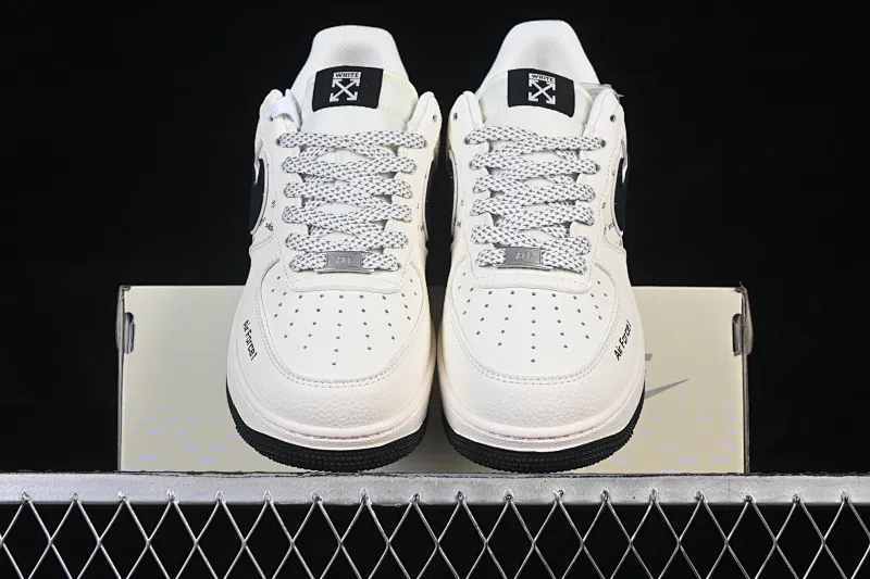 All categories Nk Air Force 1 Air Force series Nk Air Force 1 Low Air Force low top Nike Air Force 1'07 Low joint beige black hook Air Force 1 low top casual sneakers SM6668-117